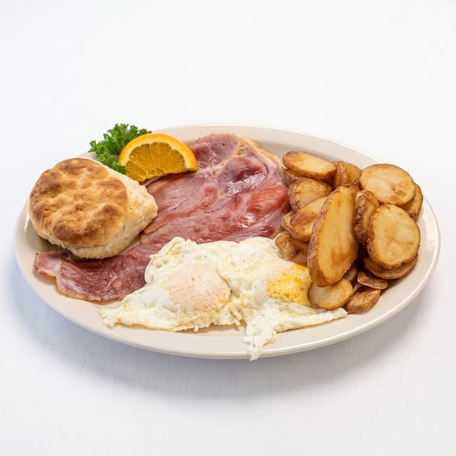 Two Eggs with Country Ham.