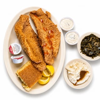 Hand Breaded Filet of Catfish Sandwich Combo