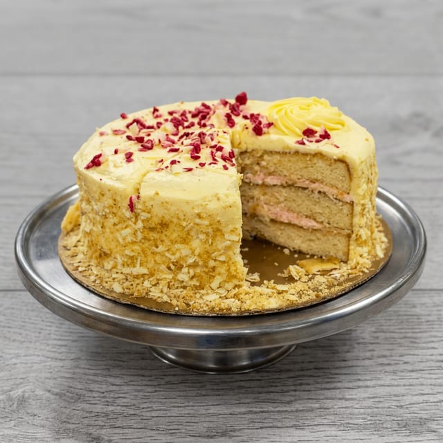 Raspberry Cream Cheese Cake.