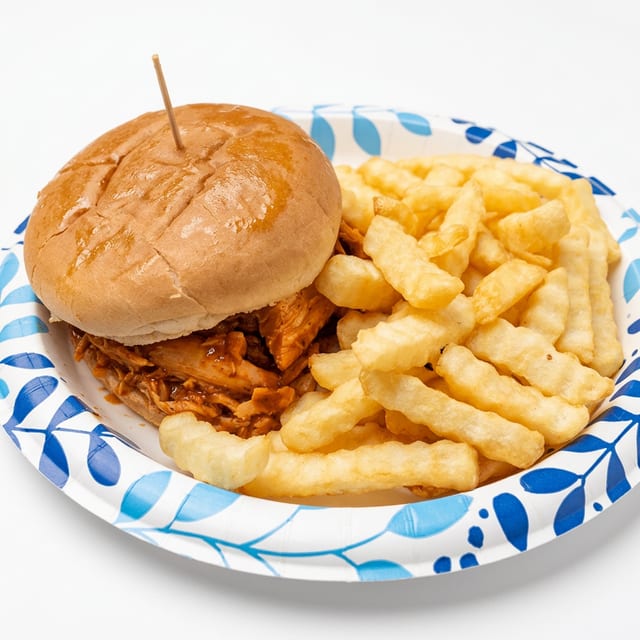 Pulled BBQ Chicken Sandwich.