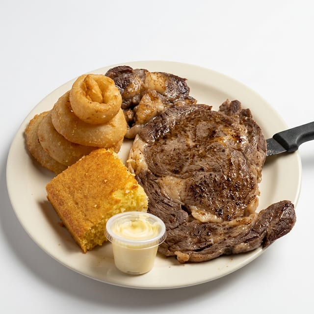 Ribeye Steak Platter.