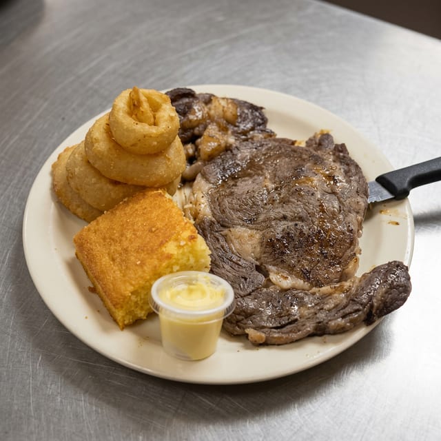 Ribeye Steak Platter.