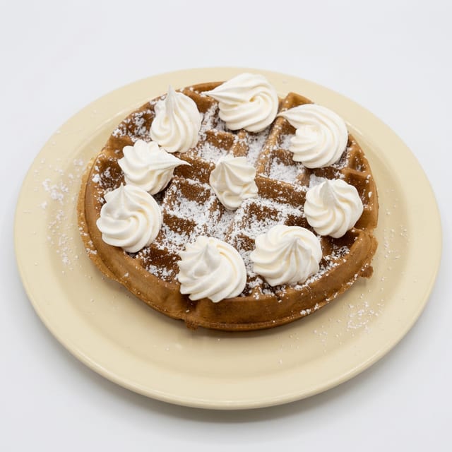 Golden Belgian Waffles.