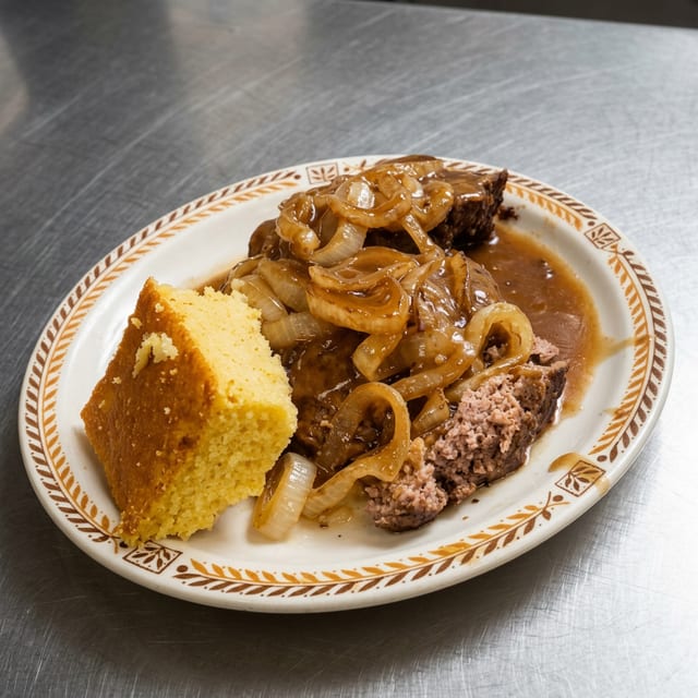 Chopped Steak Platter.